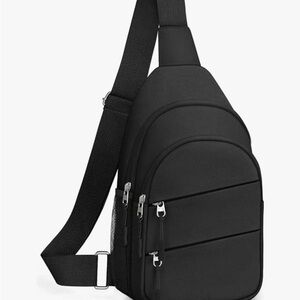 Sleek Black Crossbody Bag
